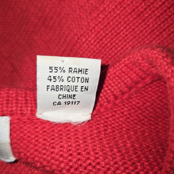 Classics by Marisa Christina VTG Red Patchwork Christmas Cardigan Sweater Size L - Picture 11 of 11